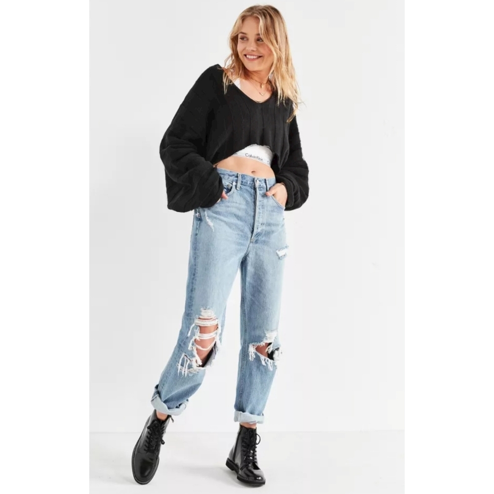 Agolde NWT 90's Mid Rise Wide Leg Loose Fit Jeans Size 32 Color Fall Out - Picture 5 of 16